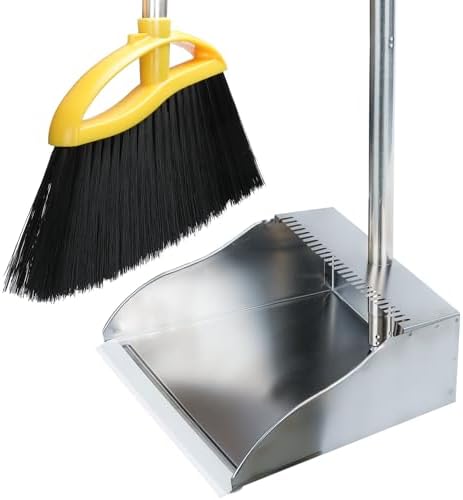 Gloffer Broom and Dustpan Set for Indoor Cleaning