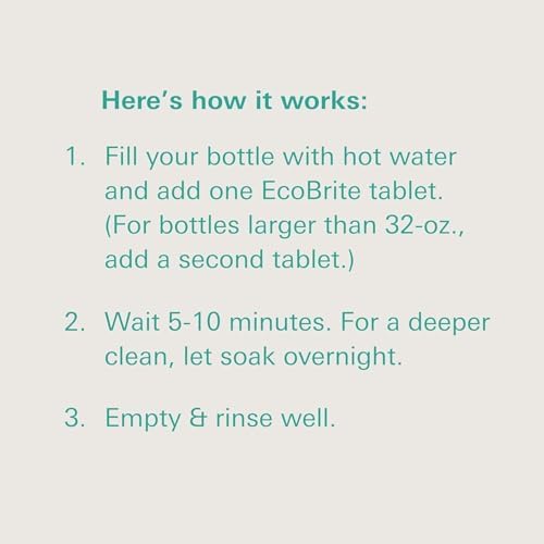 Owala EcoBrite Cleaning Tablets - 20 Pack for Bottles Pans More