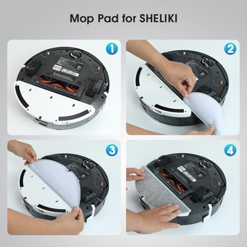 SHELIKI Replacement Mop Pad Board Set for D60S MAX