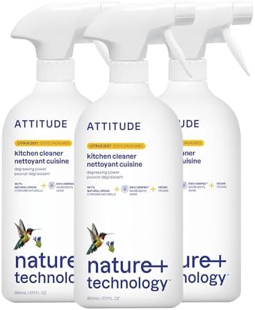 ATTITUDE Kitchen Cleaner Spray 271 Fl Oz Pack of 3 1
