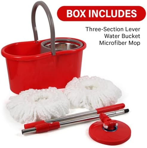 TAKTICK Spin Mop Bucket Set with Wringer