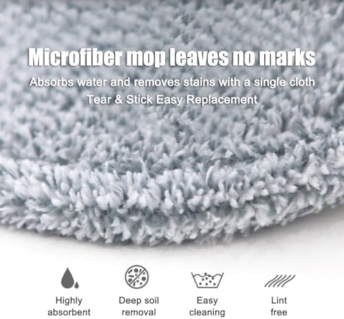 KZKR Spin Mop and Bucket with Clean Dirty Water System