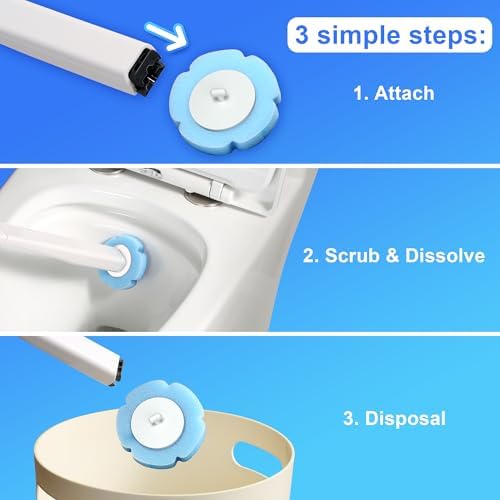 JOYMOOP Mop Bucket Set with Microfiber Pad and Toilet Brush Holder