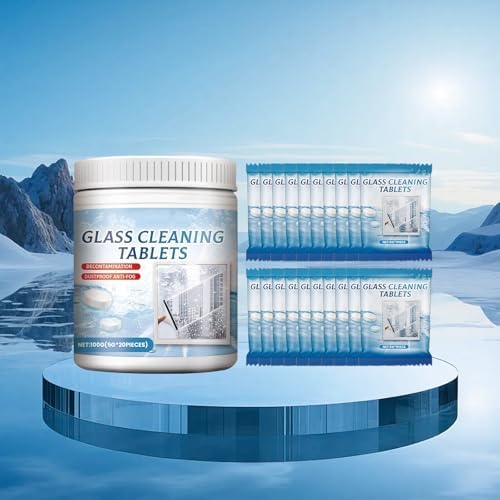 Glass Cleaning Tablets with Anti-Fog 20 Count