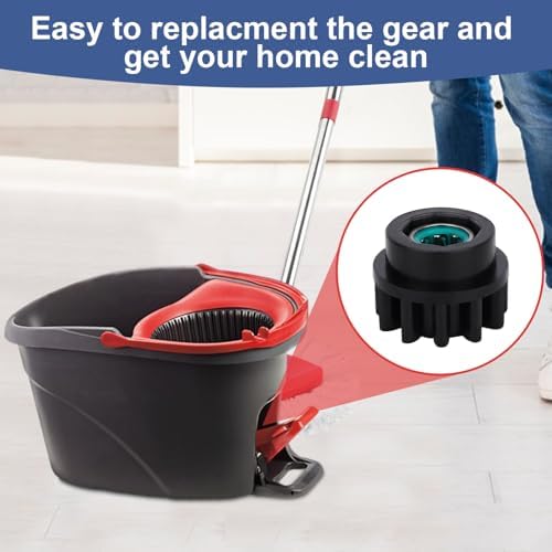 Sgizoku Pedal Bearing Replacement for OCedar Mop Bucket - 4Pcs Black Set