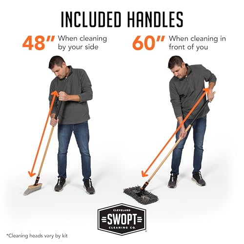 SWOPT 7-Piece Indoor Cleaning Kit with Handles and Organizer 1