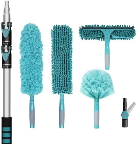 TelesPro 20 Foot High Reach Duster Kit with Window Squeegee