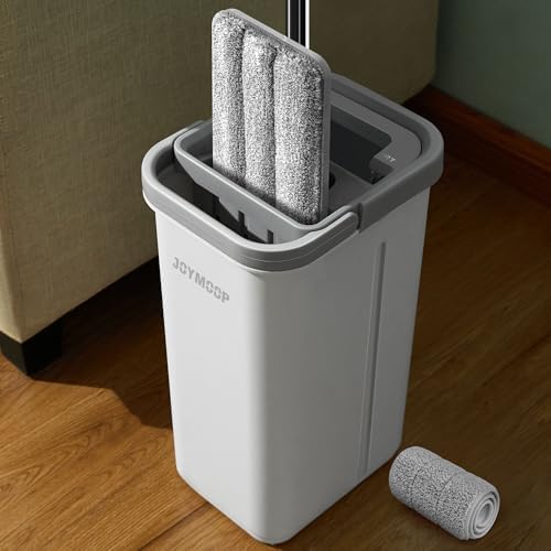 JOYMOOP Self-Squeezing Microfiber Mop and Bucket Set