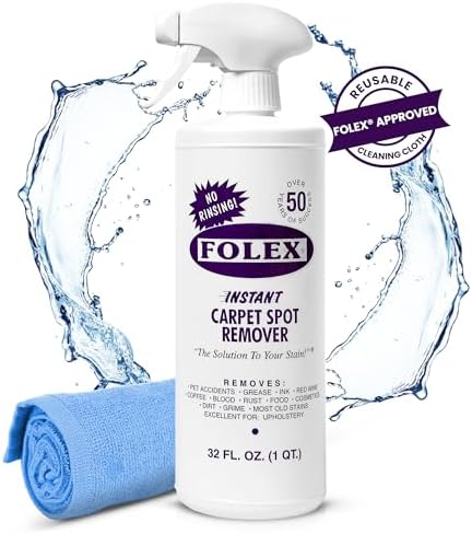 FOLEX Instant Carpet Spot Remover 32 oz Multi-Use Stain Solution