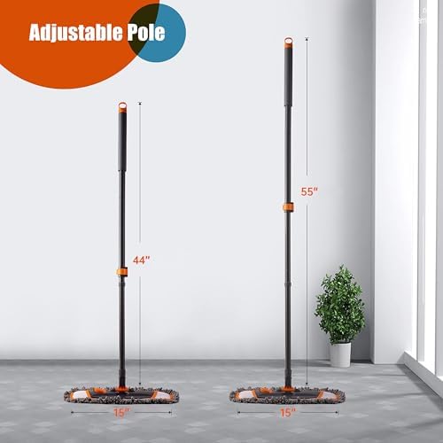 CLEANHOME Dust Mop with 3 Washable Pads and 55 Extendable Handle 1