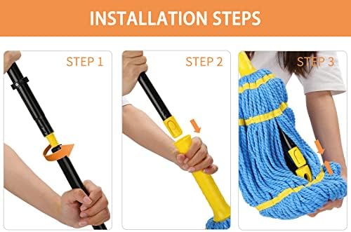 KeFanta Self-Wringing Twist Mop for Floor Cleaning