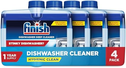 Finish Dishwasher Cleaner Liquid 4 Pack 845oz