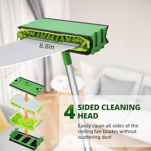 Zavrski Ceiling Fan Cleaner with 6 Ft Extension Pole