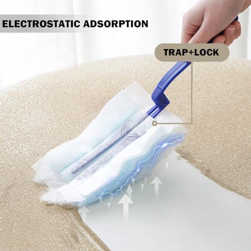Faliuepe 20 Count Blue Electrostatic Dusting Refills