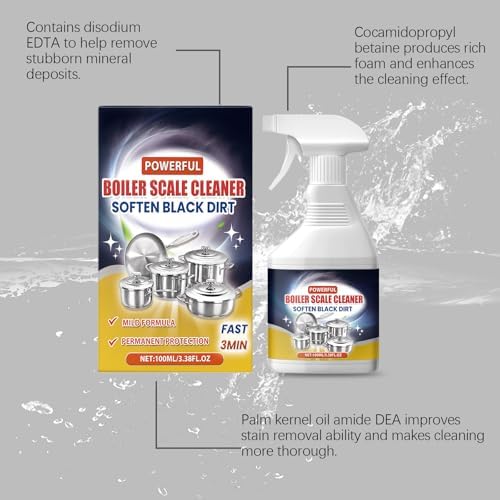 Black Scale Remover for Cookware - 338 Fl Oz 1