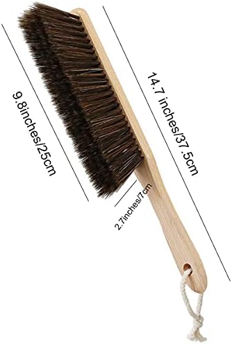 BSMstone Hand Broom with Soft Bristles and Wooden Handle