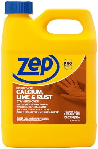 Zep Concentrated Calcium Lime Rust Remover - 32 oz Case of 12 1