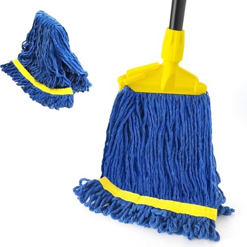 JEHONN Heavy Duty String Mop with 2 Heads