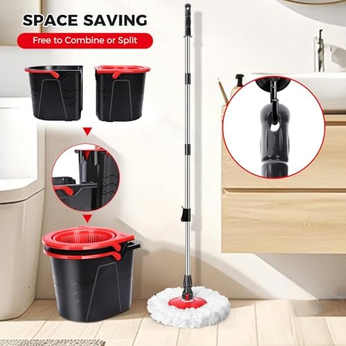 Gadhra Spin Mop and Bucket Set with Wringer