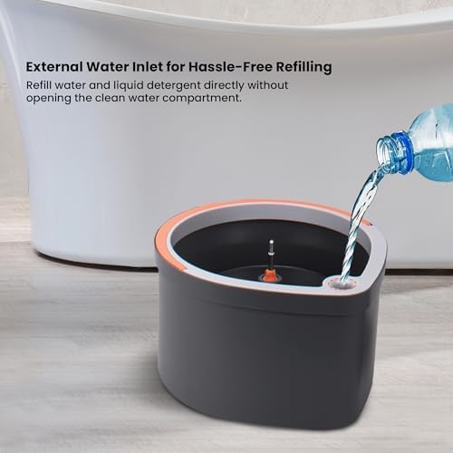 Hmbletech Dual Chamber Mop and Bucket Set Grey 1
