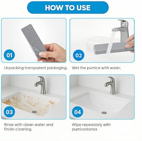 24 Pack Pumice Stones for Bathroom Cleaning
