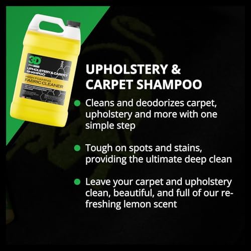 3D Upholstery Carpet Shampoo 1 Gallon
