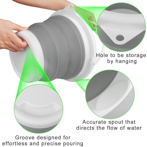 Collapsible Mop Bucket 5L 13 Gallon Household Cleaning with Handle