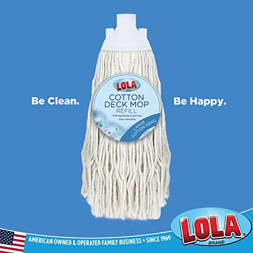Lola Products Cotton Mop Refill - 3x Water Absorbent