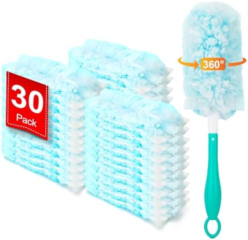 KeFanta Heavy Duty Duster Refills 30 Count with Handle 1