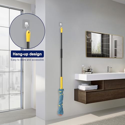 KeFanta Self-Wringing Twist Mop with Scrub Pad