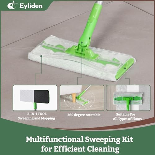 Eyliden Dust Mop with 36 Refills - Lock Tight Design