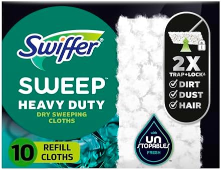 Swiffer Heavy Duty Dry Cloth Refills 10 Count