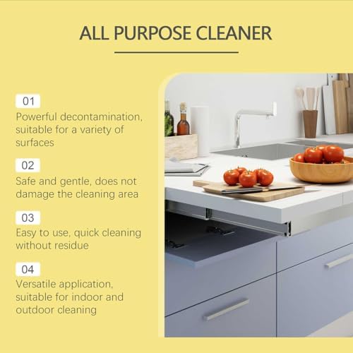 All-Purpose Kitchen Cleaner Spray with Fresh Lemon Scent