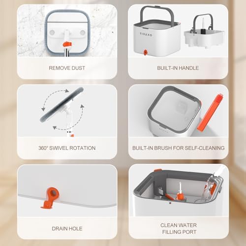 TIVAXO Mop and Bucket Set with Water Separation System