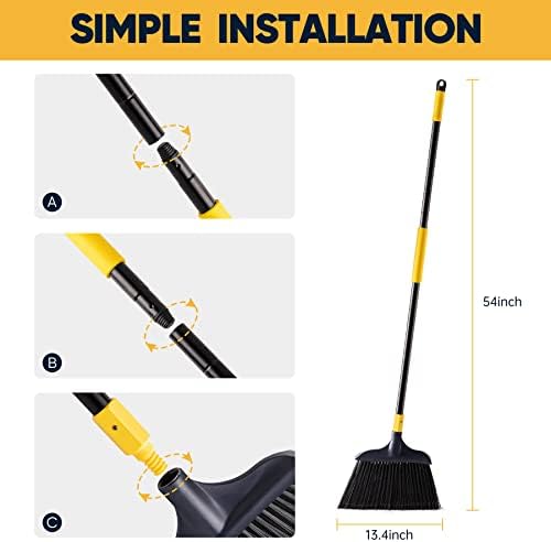 Yocada 54 Inch Heavy Duty Broom for Cleaning