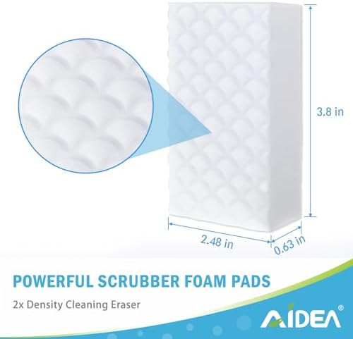 AIDEA Magic Sponges Cleaning Eraser 12 Pads 2X Density