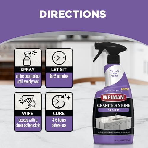 Weiman 3-in-1 Stone Cleaner Sealer Kit