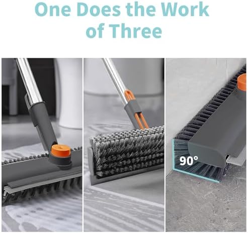 AIR U Multi-Purpose Floor Scrub Brush with Long Handle