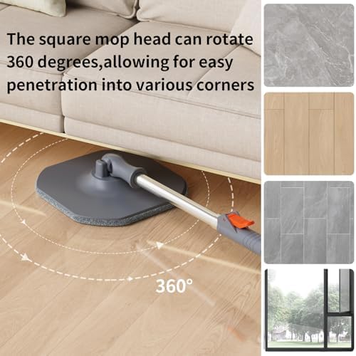 Wengrou Spin Mop and Bucket Set with Dirty Clean Separation