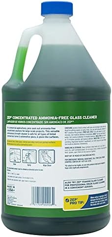 Zep Ammonia Free Glass Cleaner 1 Gallon Case of 2 ZU1052 - Commercial Strength