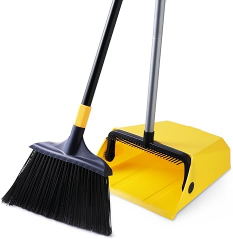 Yocada Heavy Duty Broom and Dustpan Set