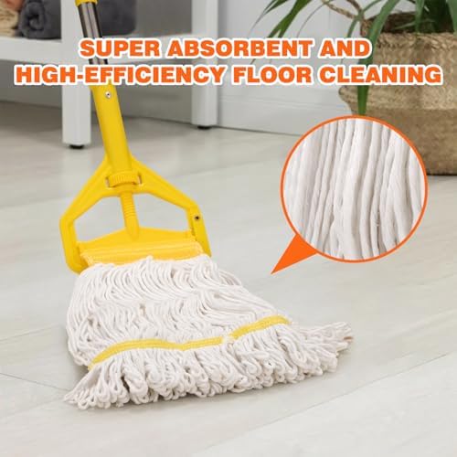 Heavy Duty Commercial Mop with 48 Long Stainless Steel Handle