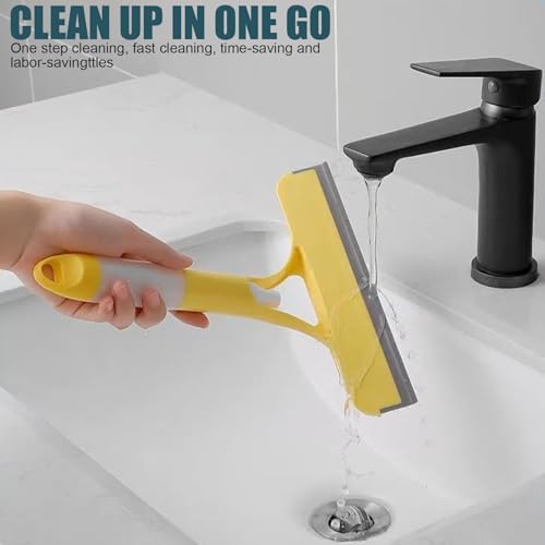 3-in-1 Window Cleaning Tool with Spray and Scraper 1