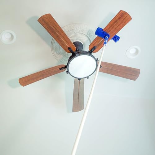 UNGER Ceiling Fan Duster with Reusable Microfiber Sleeve