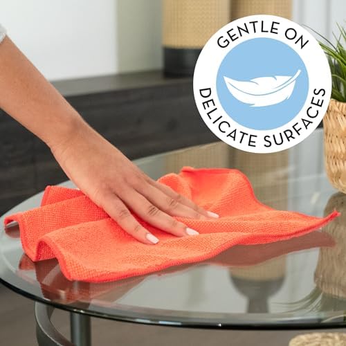 ST INC 200 Pack Microfiber Cloths 115x115 Inch Reusable Cleaning Rags