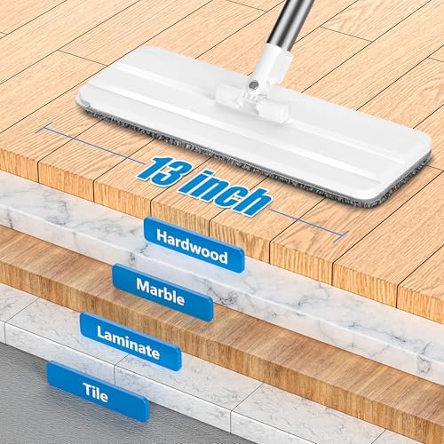 Vosante 4pcs Microfiber Mop Pads Replacement for Joy Mop and Bucket