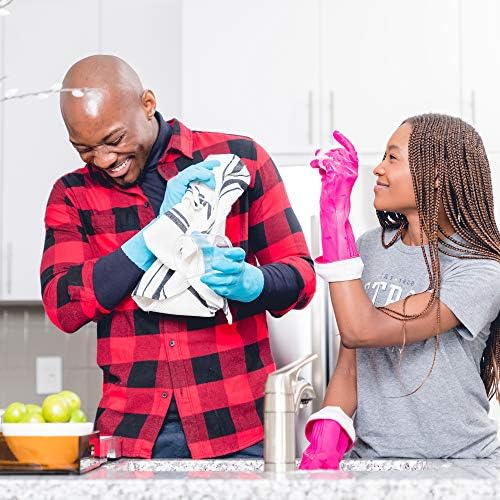 PLAYTEX Living Reusable Rubber Cleaning Gloves Small 4 Pairs