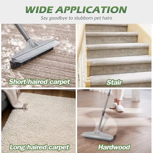 Walensee 61 Carpet Rake for Pet Hair Removal 1
