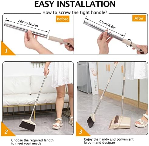 553 Long Handle Broom and Dustpan Set