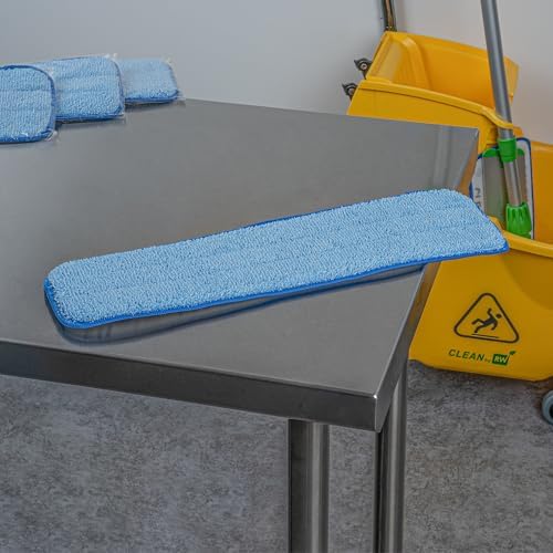 Restaurantware Mop Pad Reusable Blue Microfiber